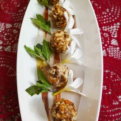 A picture of Sugar free dryfruit modak.