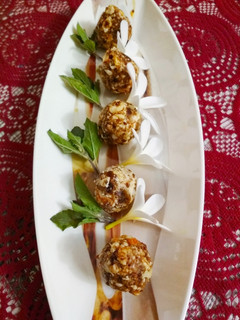 A picture of Sugar free dryfruit modak.