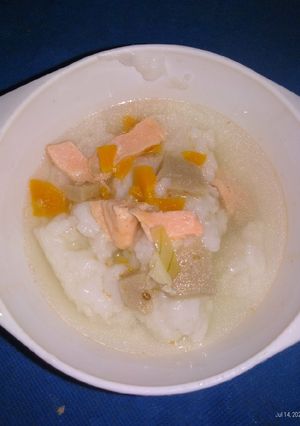 Foto resep Mpasi 11 m+ (sop ikan salmon)