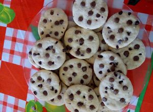 Una foto de Galletitas con chispitas de chocolate.🍪❤️