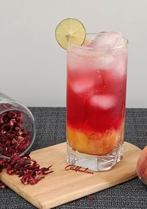عکسی از دستور موکتل هلو و چای ترش