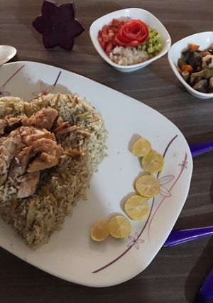 عکسی از دستور باقالی پلو با تن ماهی 🍽