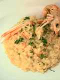 Risotto con crema di scampi