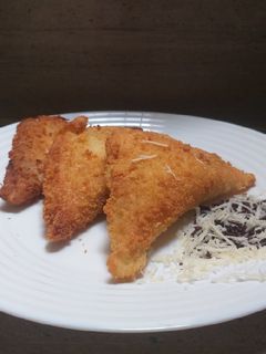 Foto resep 14. Roti tawar goreng isi pisang coklat keju