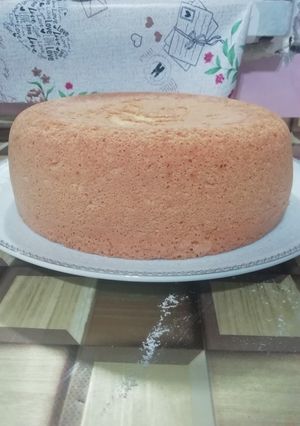 عکسی از دستور کیک اسفنجی مناسب برای خامه کشی