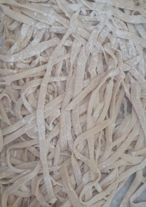 Una foto de Fideos caseros