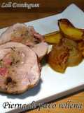 Pierna de pavo rellena al horno