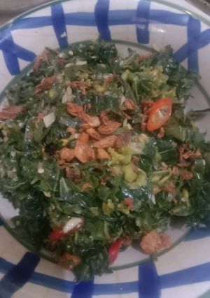 Foto resep Oseng oseng Bunga dan daun pepaya simpel dan enak