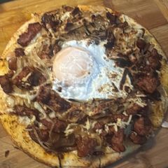 A picture of Ilocos Empanada Style Pizza.