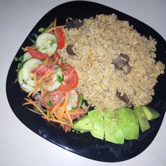 A picture of FRIED PILAU.#pilaucontest.