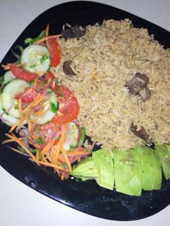 A picture of FRIED PILAU.#pilaucontest.
