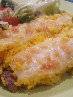 Una foto de Pastel de carne y arroz