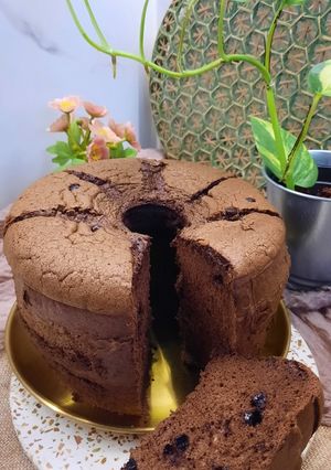 Foto resep Choco BlackForest Chiffon Cake