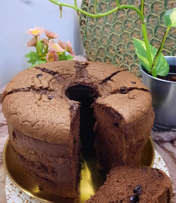 Foto resep Choco BlackForest Chiffon Cake