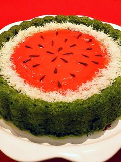 عکسی از دستور کیک اسفناج