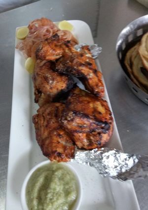 A picture of Tandoori chicken.
