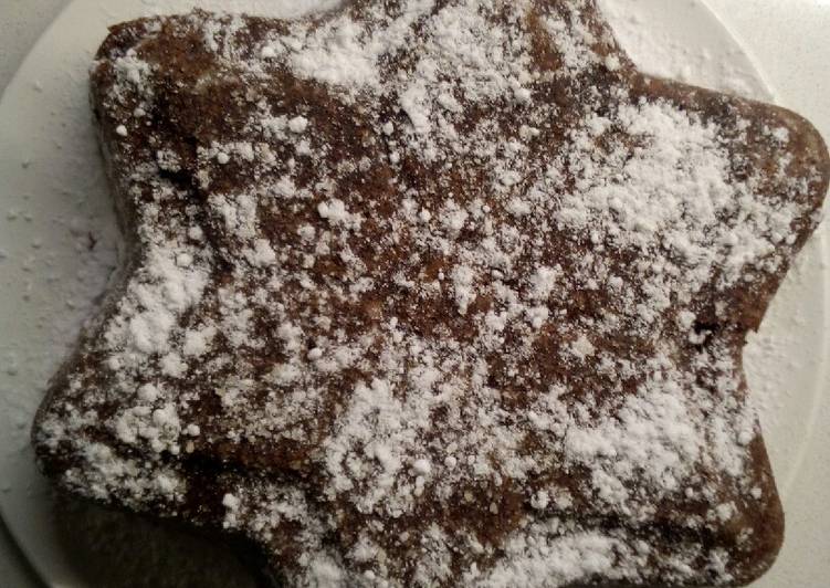 Torta a Stella di Natale con cacao e panna 🎅⭐🎄