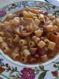 Pasta, Beans, and Pork Rind