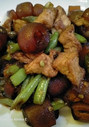 Foto resep Tumis krecek mix buncis tahu