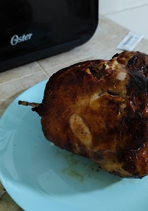 Una foto de Pollo rostizado en la air fryer