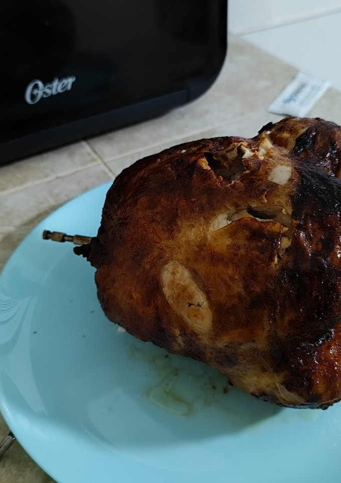 Una foto de Pollo rostizado en la air fryer