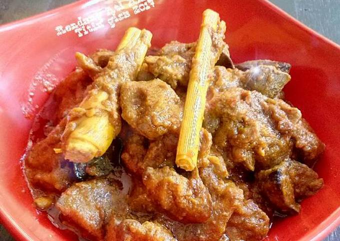 Resep Rendang Ati Ayam Bumbu Kari Madjongke