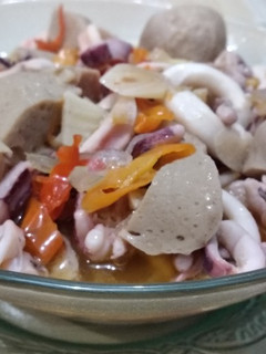 Foto resep Tumis Cumi Basah Bakso