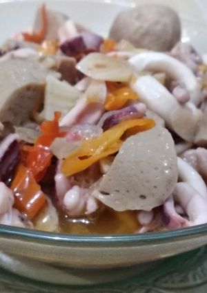 Foto resep Tumis Cumi Basah Bakso