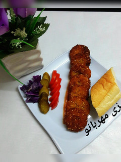 عکسی از دستور فلافل کنجدی