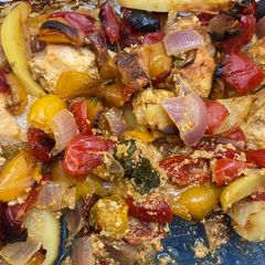 A picture of Baked Chicken Fajitas.