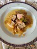 Atún rojo de Balfago con salsa de cebolla confitada y vino dulce Una Maravilla