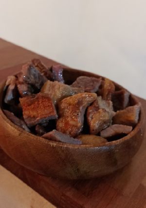 Una foto de Picadita de matambre a la parrilla