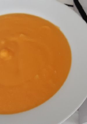 Una foto de Crema de calabaza