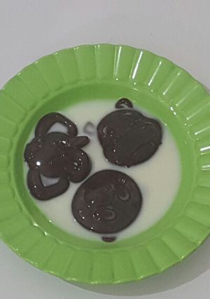 Foto resep Puding coklat + vla