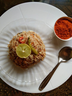 A picture of Wheat vermicelli upma.
