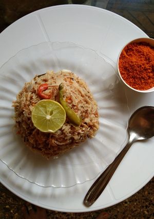 A picture of Wheat vermicelli upma.