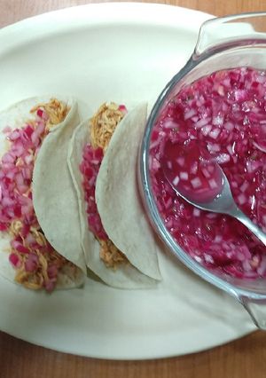 Una foto de Pollito pibil