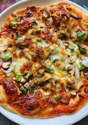 Hình của món PIZZA CHAY - MẶN.