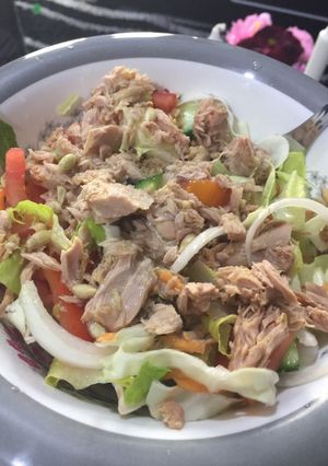 صورة لوصفة سلطة التونه الصحيه ❤️ 🥗