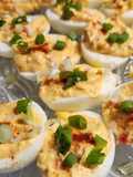 Bang Bang Deviled Eggs