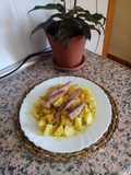 Ensalada de patata con melva aliñada a mí estilo