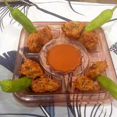 ફરાળી દૂધીના ભજિયા & ખજૂર આંબલીની ચટણી(Farali dudhi bhajiya & Khajur-Aambli ni chatney in Gujarati)-レシピのメイン写真