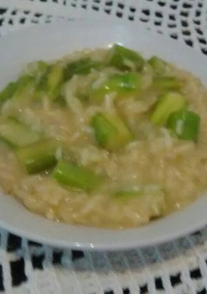 Una foto de Risotto de espárragos