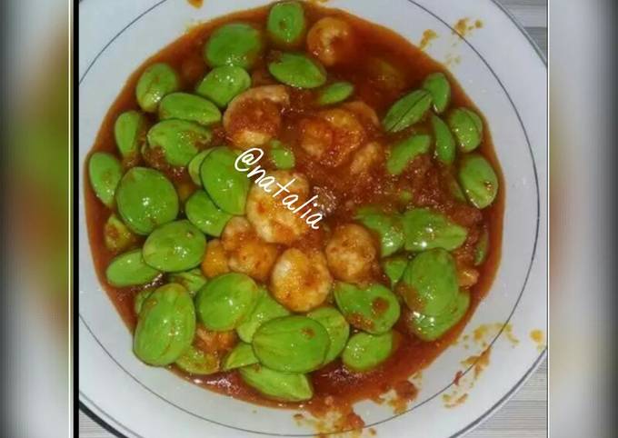 Udang pete balado