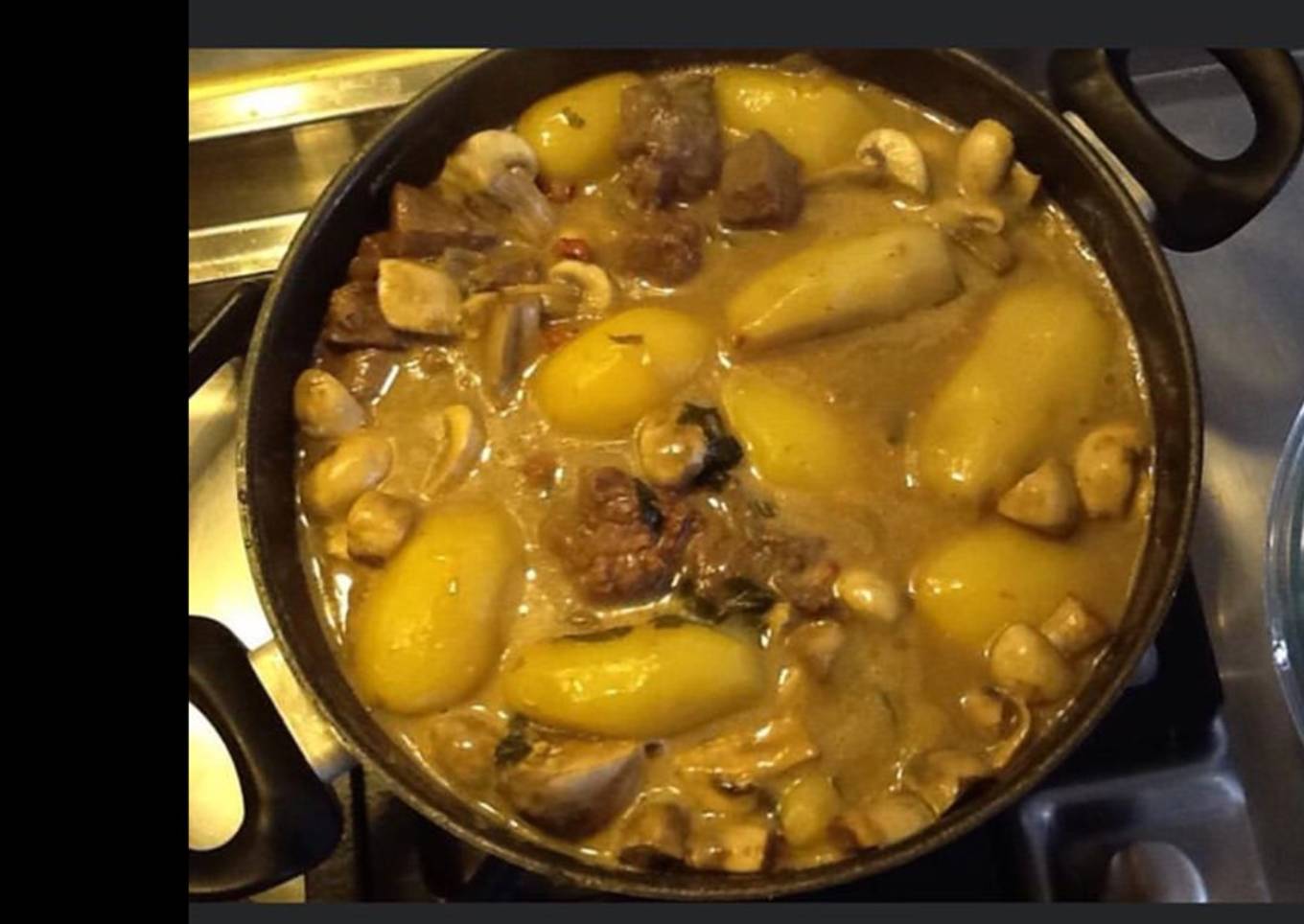 Pommes de terre au bœuf champignons et quatre épices