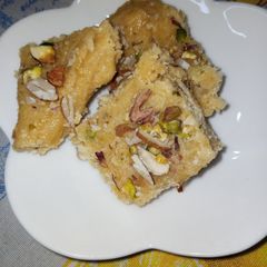 A picture of Gram Flour Mithaee.