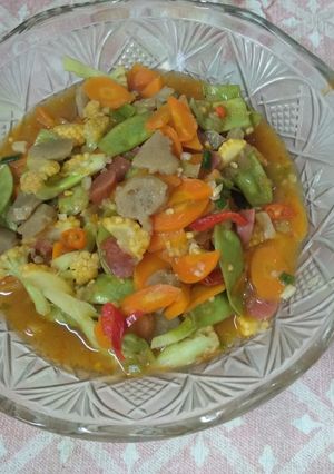 Foto resep Capcay kuah mercon #tantanganakhirtahun #masakdiakhirtahun