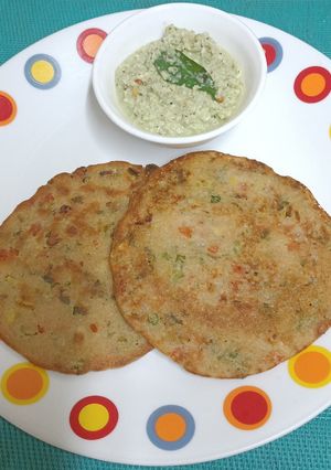 A picture of Instant Oats & Rice Flour Dosai.