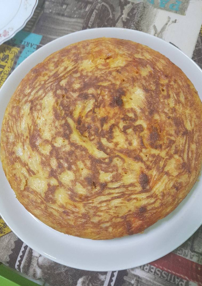 Una foto de Tortilla de patata y chorizo