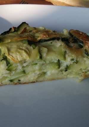 Une photo de Quiche sans pâte façon invisible aux courgettes